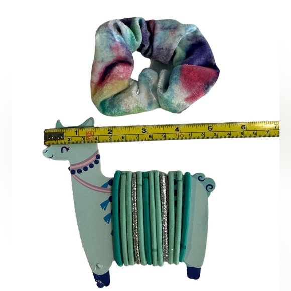 Set of 12 BRAND NEW hair ties & tie-dye velour hair scrunchie - Picture 4 of 4
